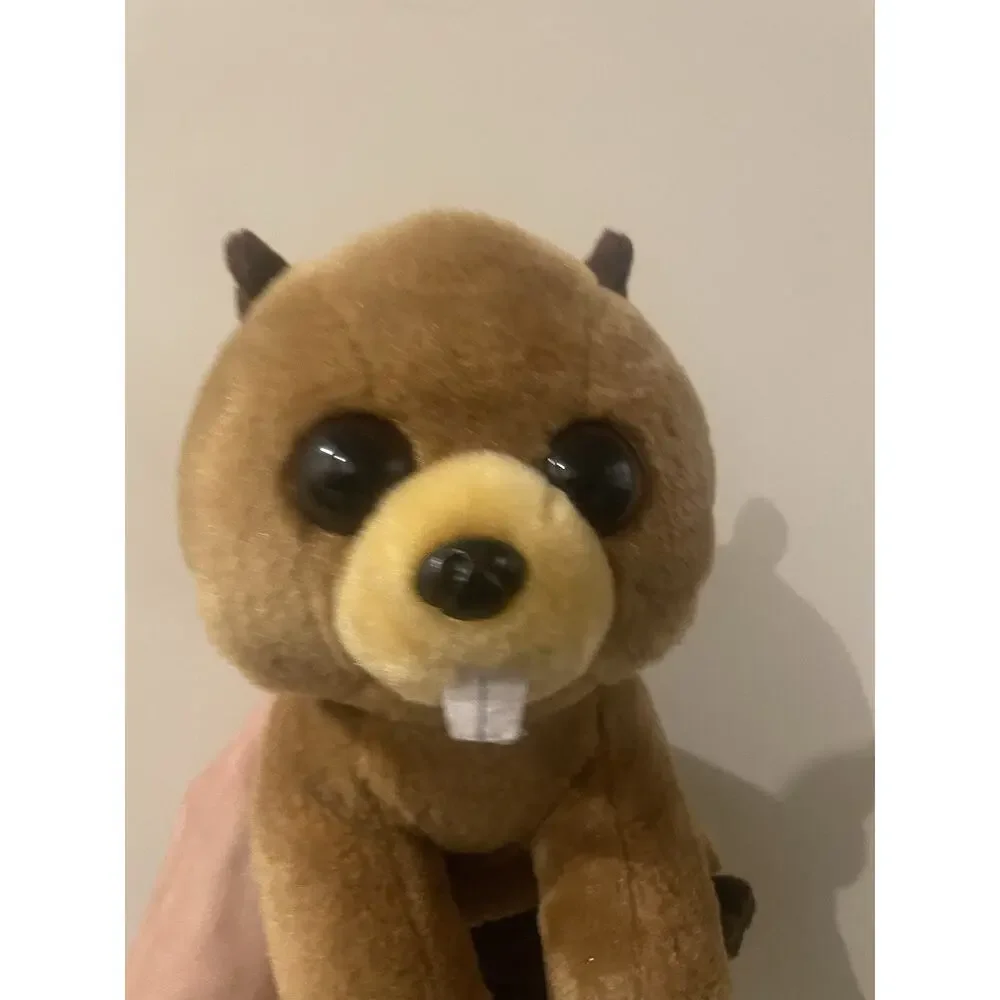 Ty Beaver Ritchie Plush Stuffed‎ Animal Big Eyes Buckteeth. Soft